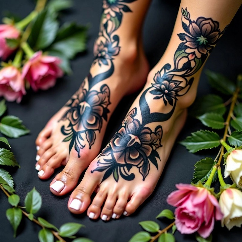 Beautiful Feet Tattoos